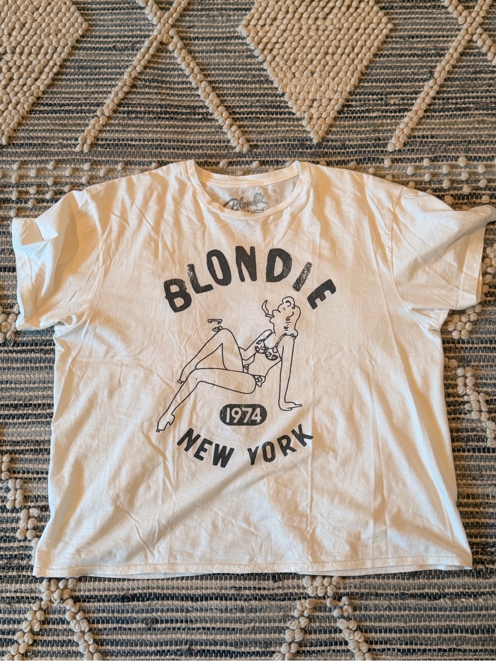Blondie New York Graphic Short Sleeve Tee - White
